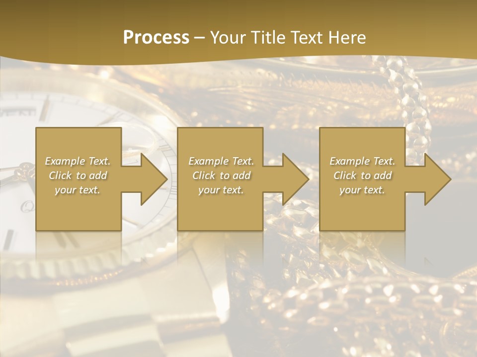 Oro Sterline Collana PowerPoint Template