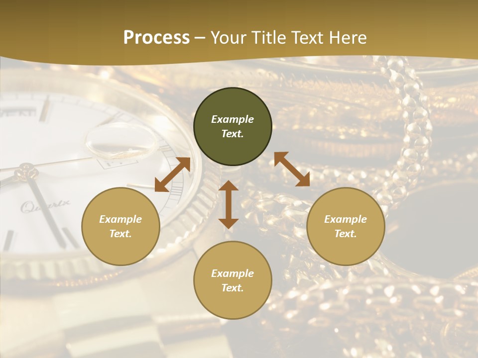 Oro Sterline Collana PowerPoint Template