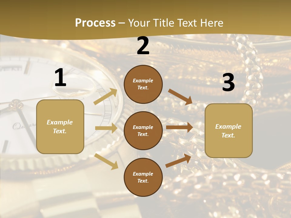 Oro Sterline Collana PowerPoint Template