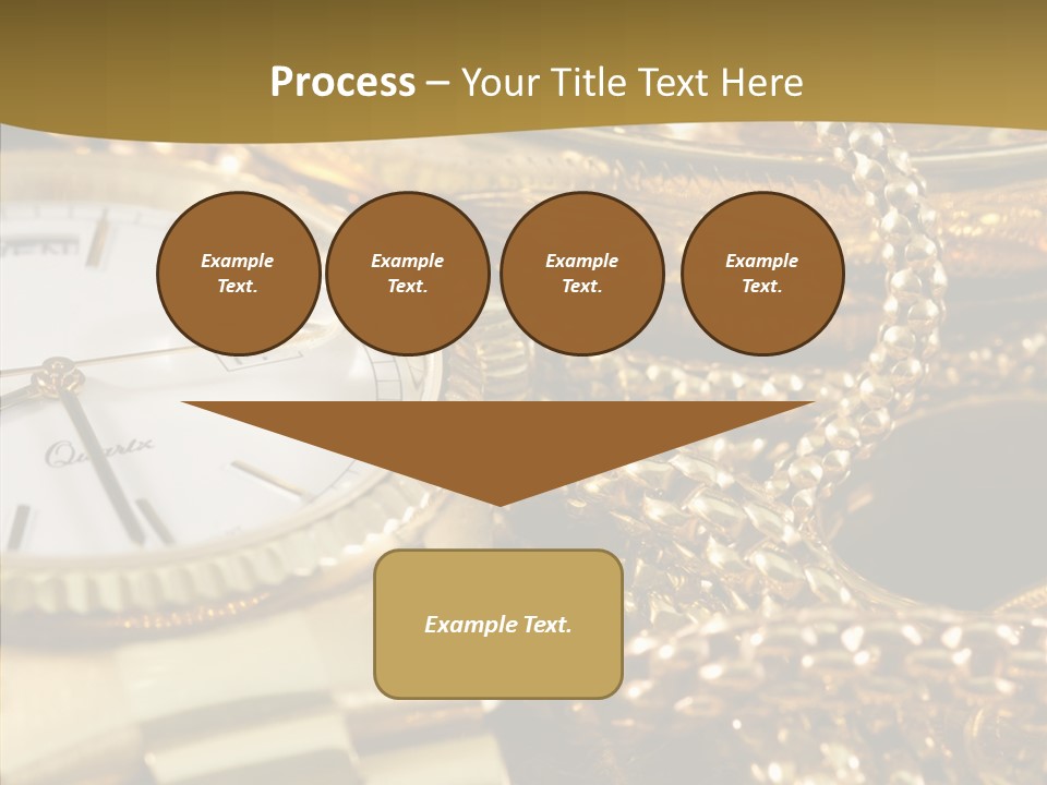 Oro Sterline Collana PowerPoint Template