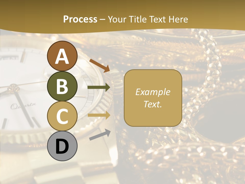 Oro Sterline Collana PowerPoint Template