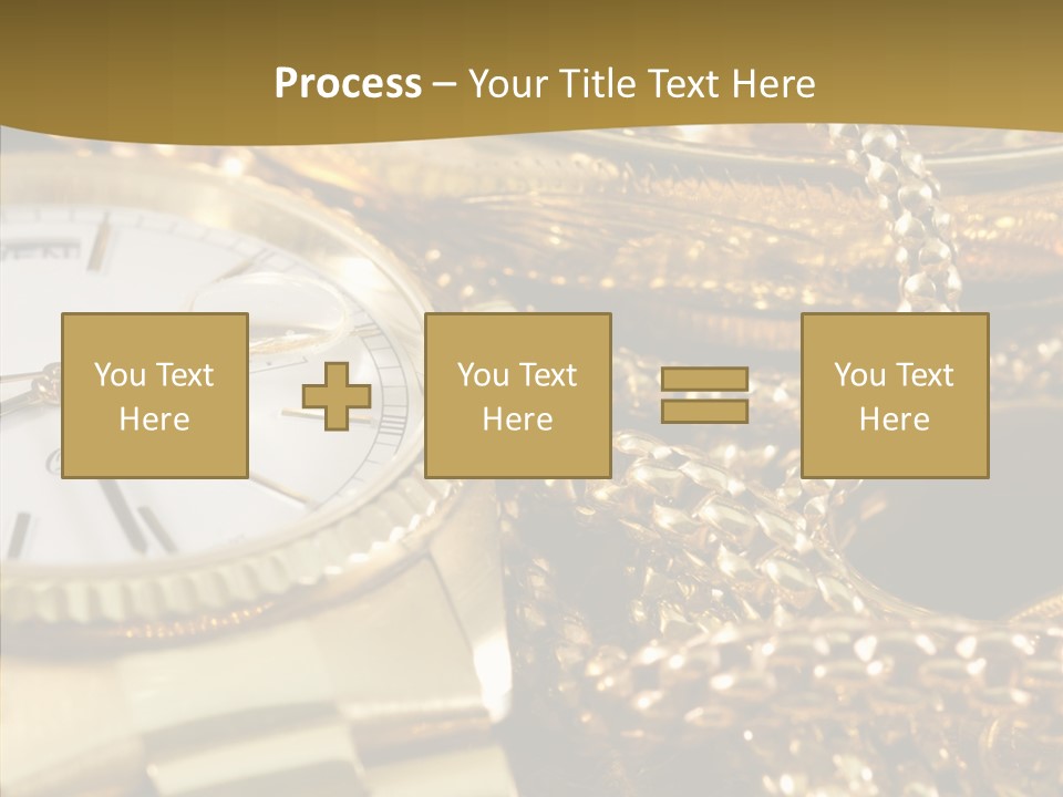 Oro Sterline Collana PowerPoint Template