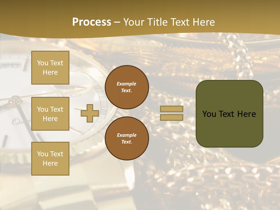 Oro Sterline Collana PowerPoint Template