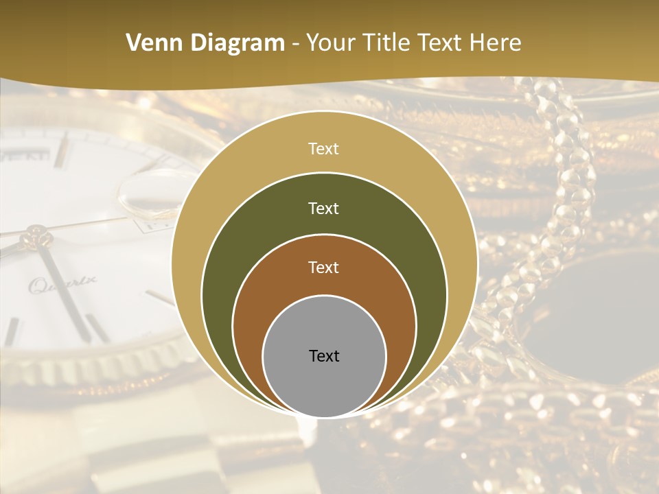 Oro Sterline Collana PowerPoint Template