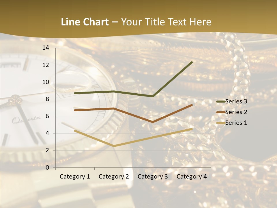 Oro Sterline Collana PowerPoint Template