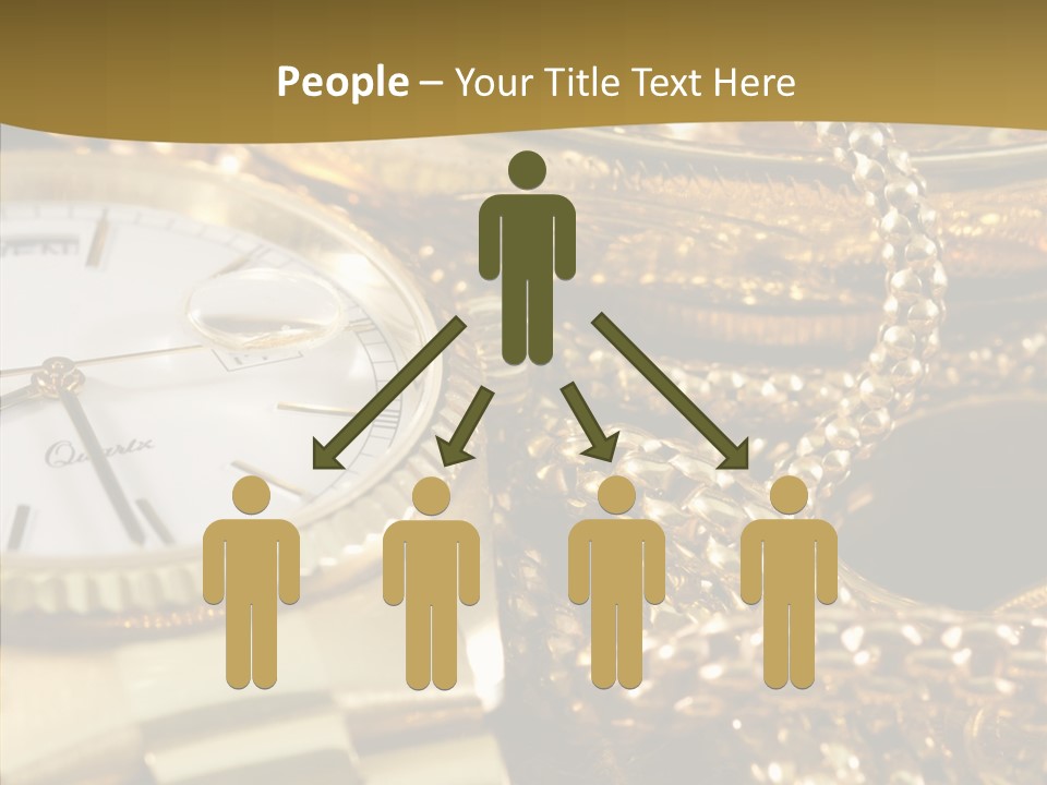 Oro Sterline Collana PowerPoint Template