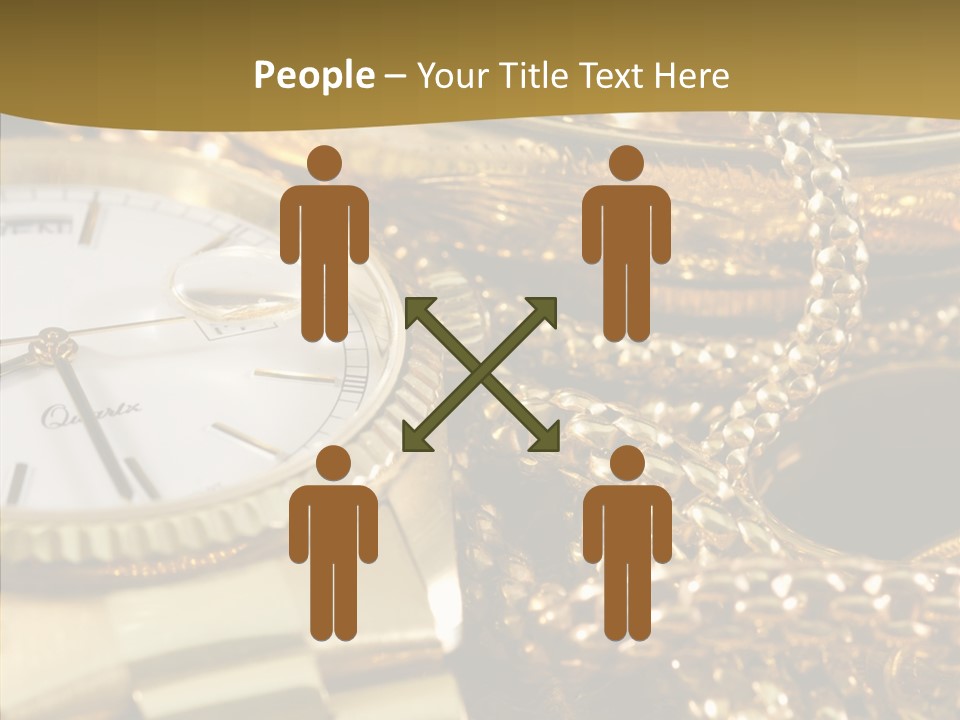 Oro Sterline Collana PowerPoint Template