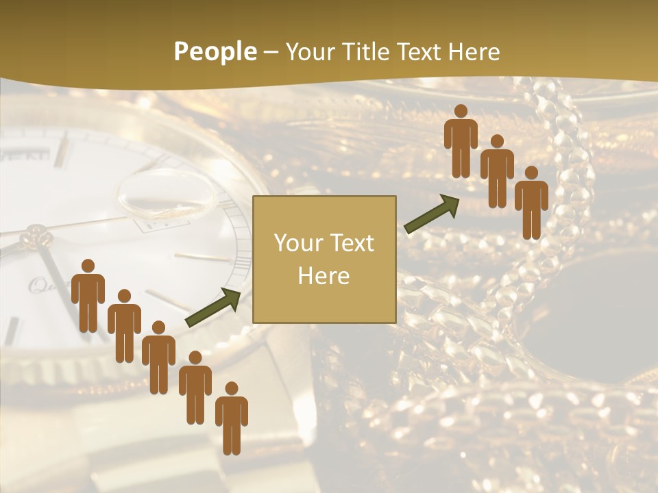 Oro Sterline Collana PowerPoint Template