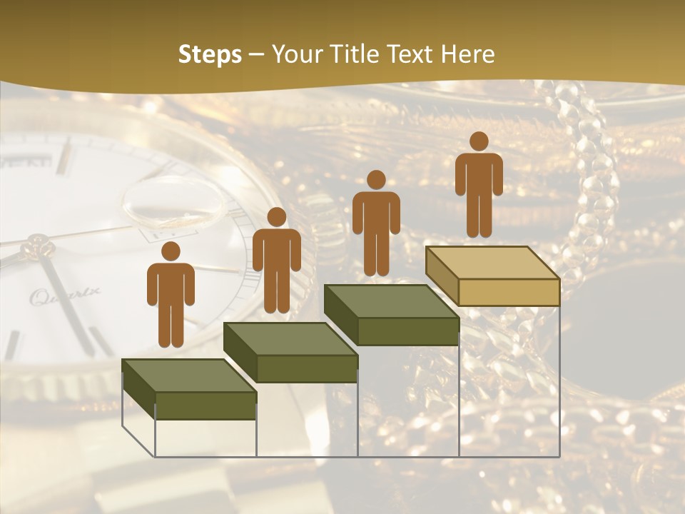 Oro Sterline Collana PowerPoint Template
