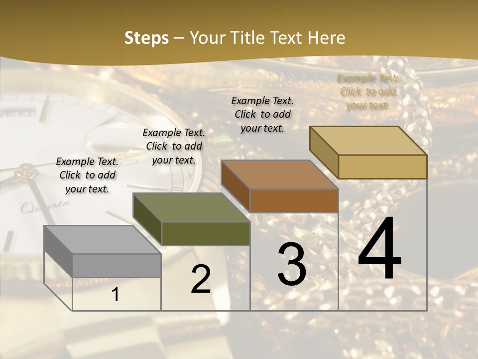 Oro Sterline Collana PowerPoint Template