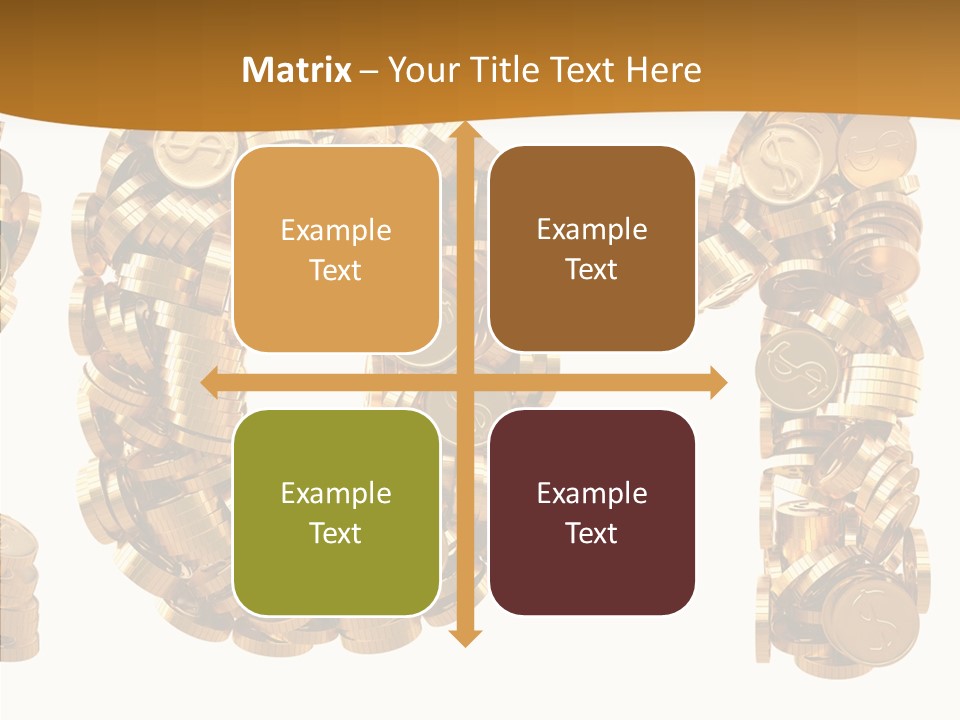 Isolated Holiday Gold PowerPoint Template