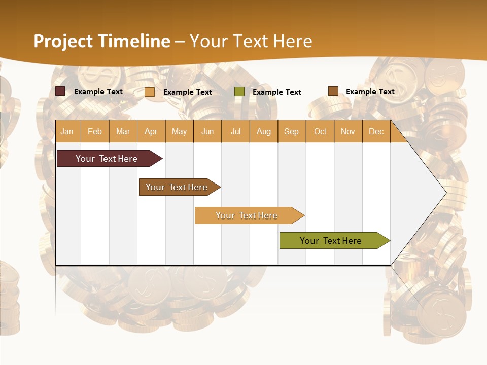 Isolated Holiday Gold PowerPoint Template