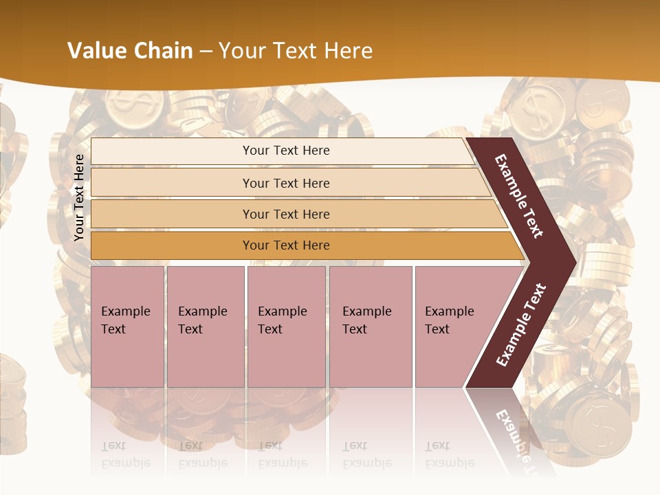 Isolated Holiday Gold PowerPoint Template
