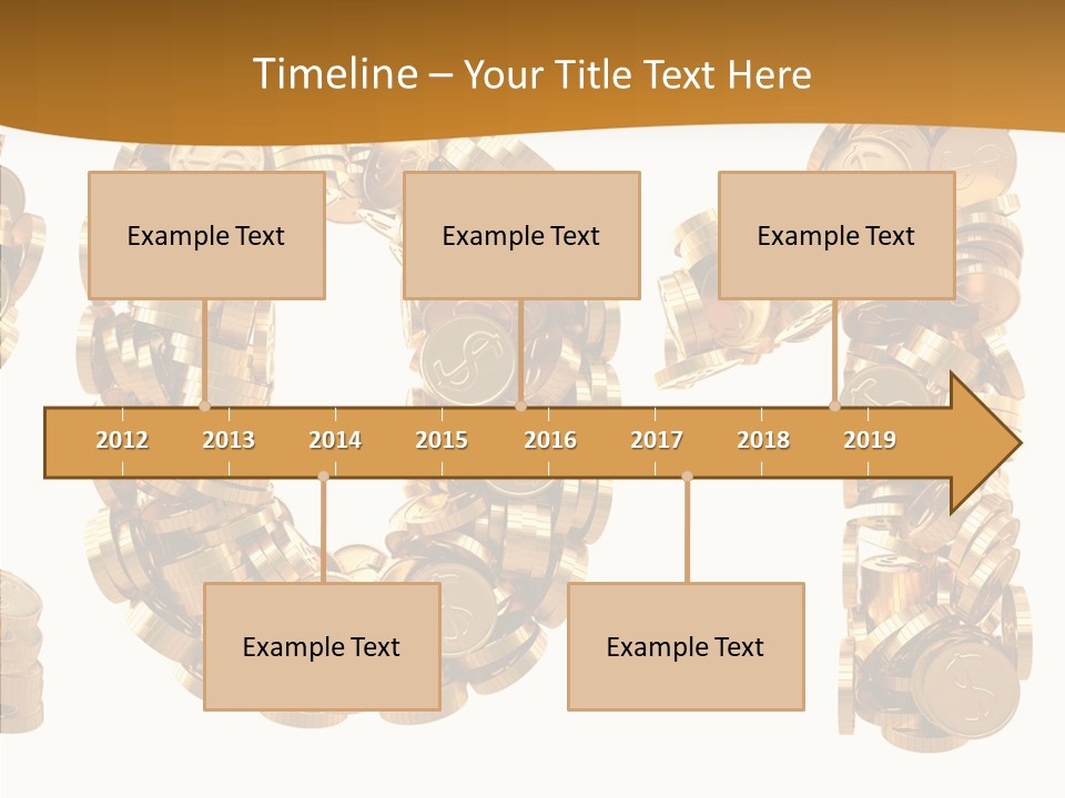 Isolated Holiday Gold PowerPoint Template