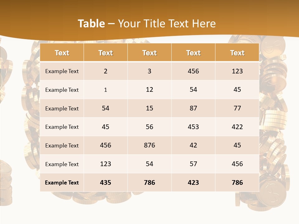 Isolated Holiday Gold PowerPoint Template