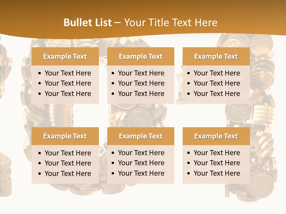 Isolated Holiday Gold PowerPoint Template