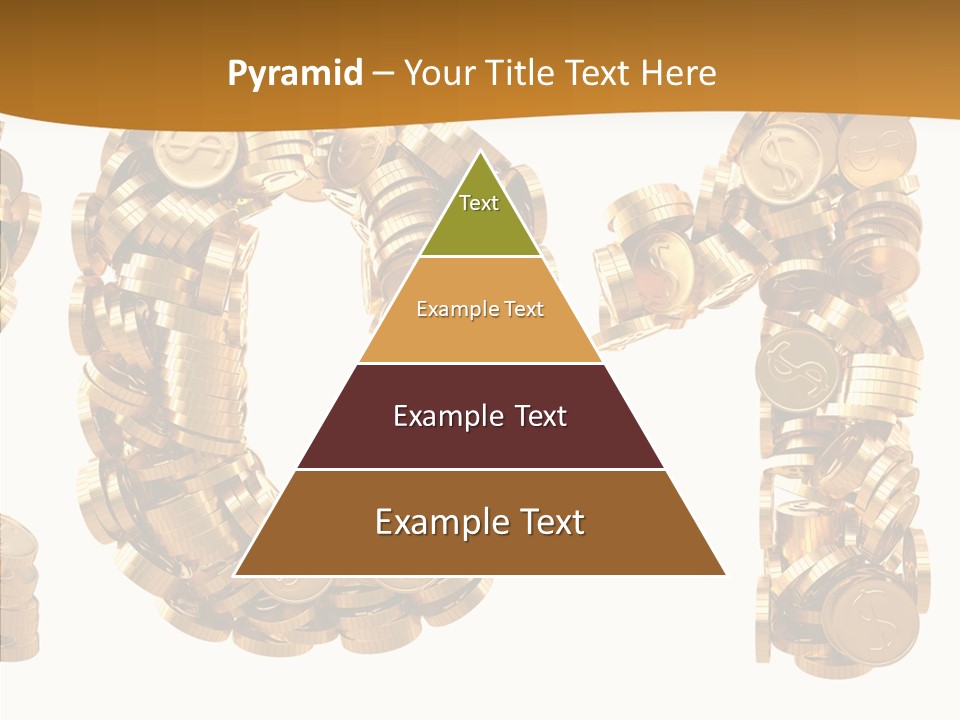 Isolated Holiday Gold PowerPoint Template