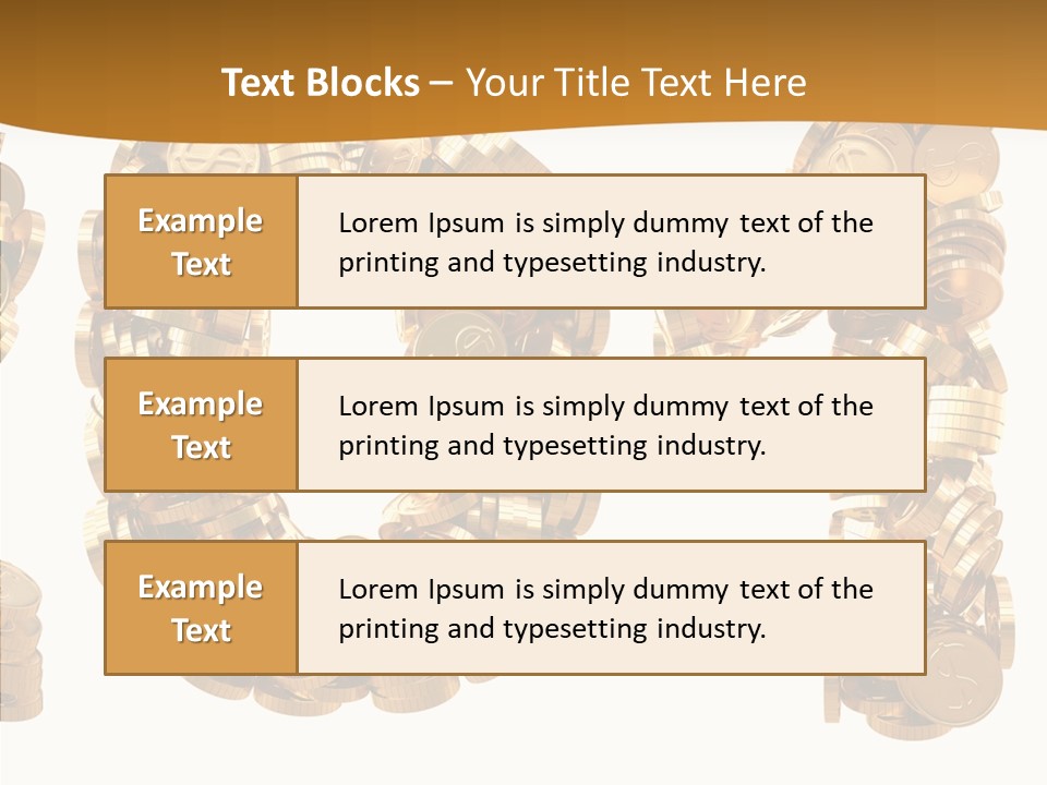 Isolated Holiday Gold PowerPoint Template