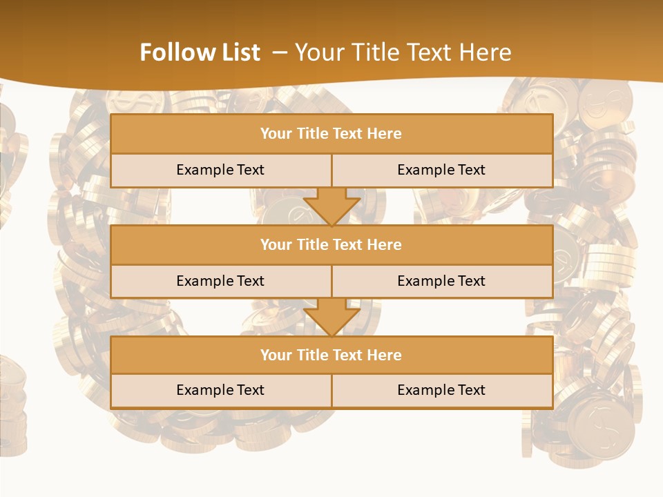 Isolated Holiday Gold PowerPoint Template