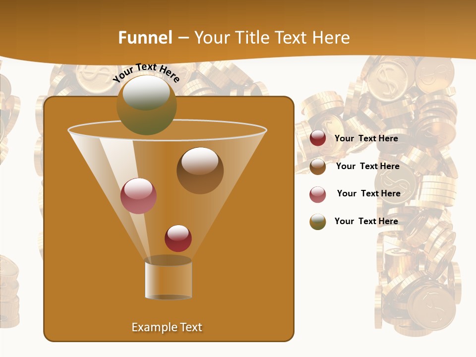 Isolated Holiday Gold PowerPoint Template
