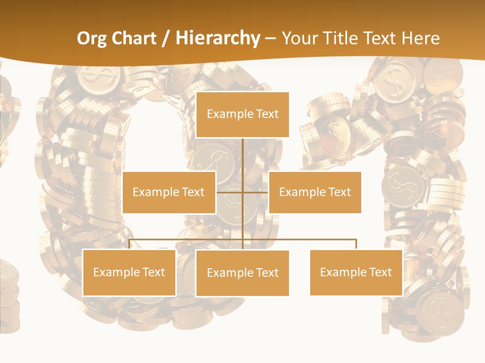 Isolated Holiday Gold PowerPoint Template