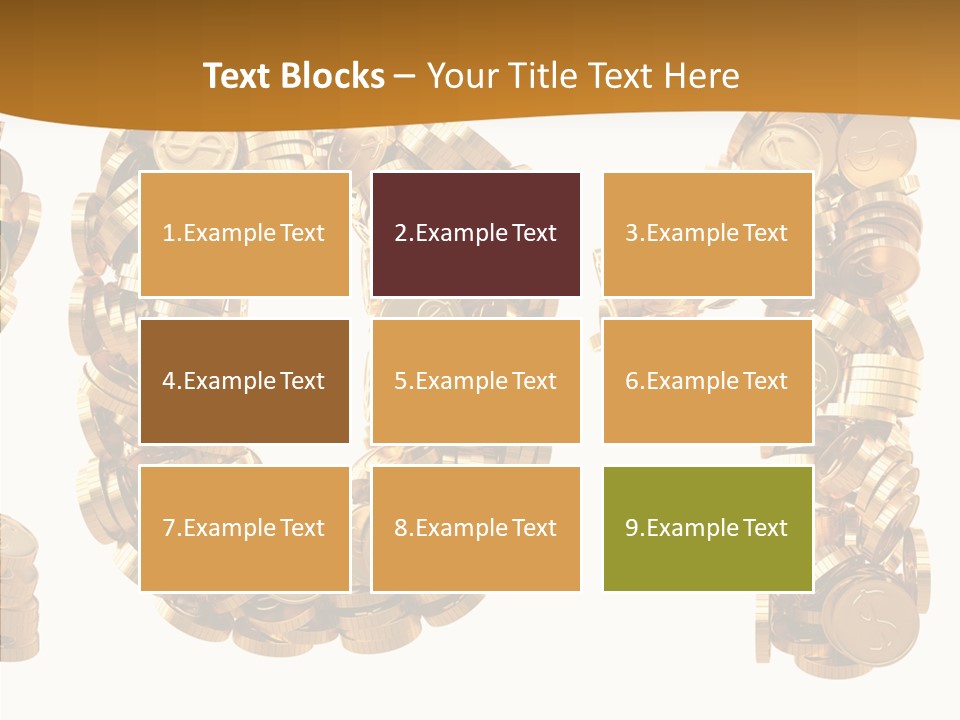 Isolated Holiday Gold PowerPoint Template