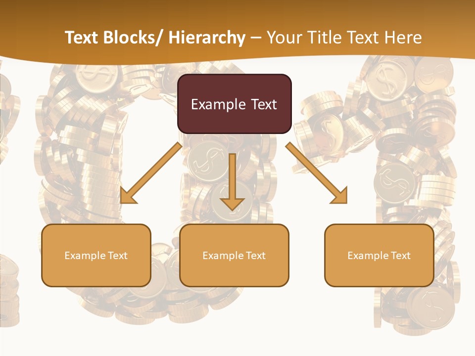 Isolated Holiday Gold PowerPoint Template