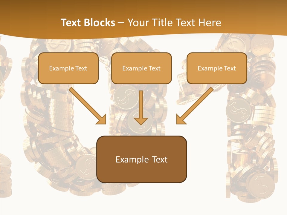 Isolated Holiday Gold PowerPoint Template