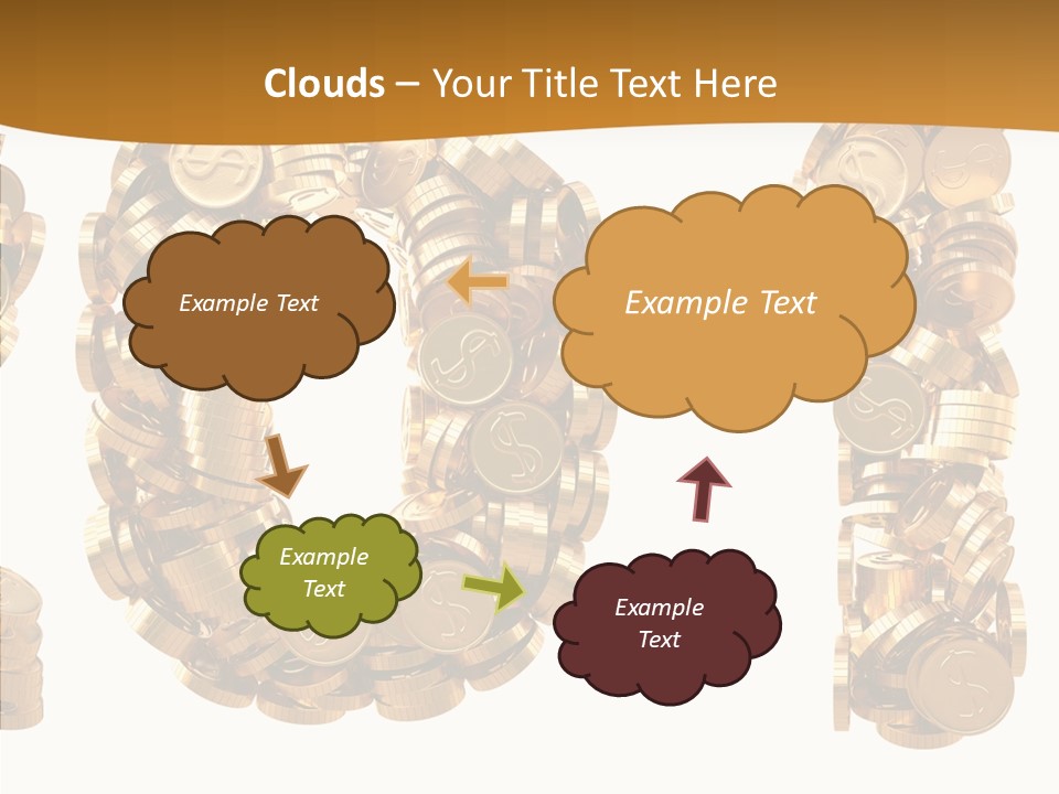 Isolated Holiday Gold PowerPoint Template