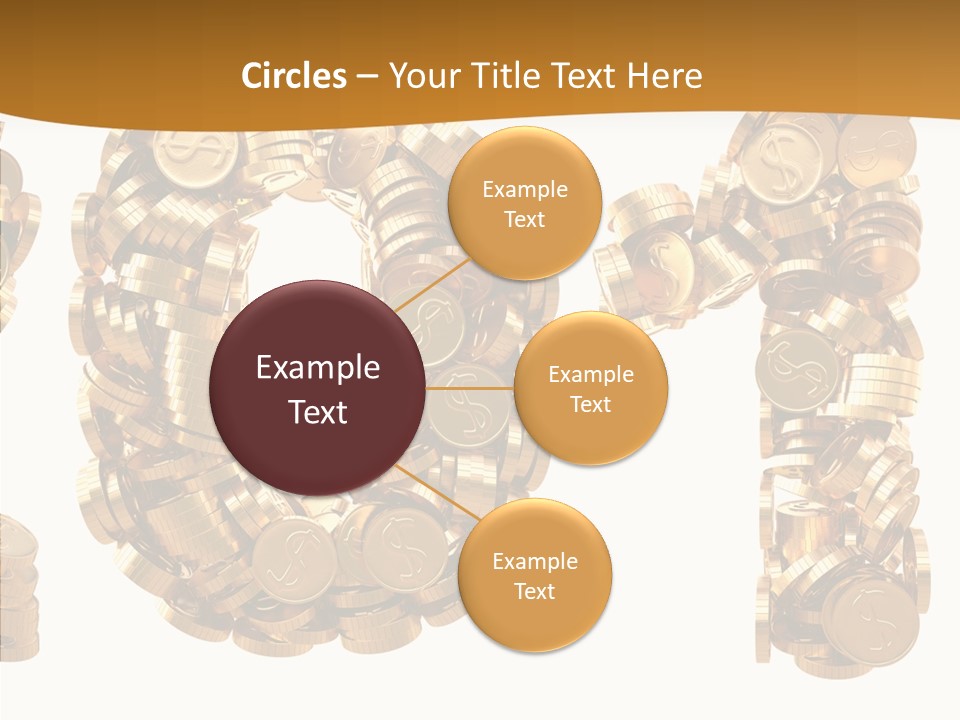 Isolated Holiday Gold PowerPoint Template