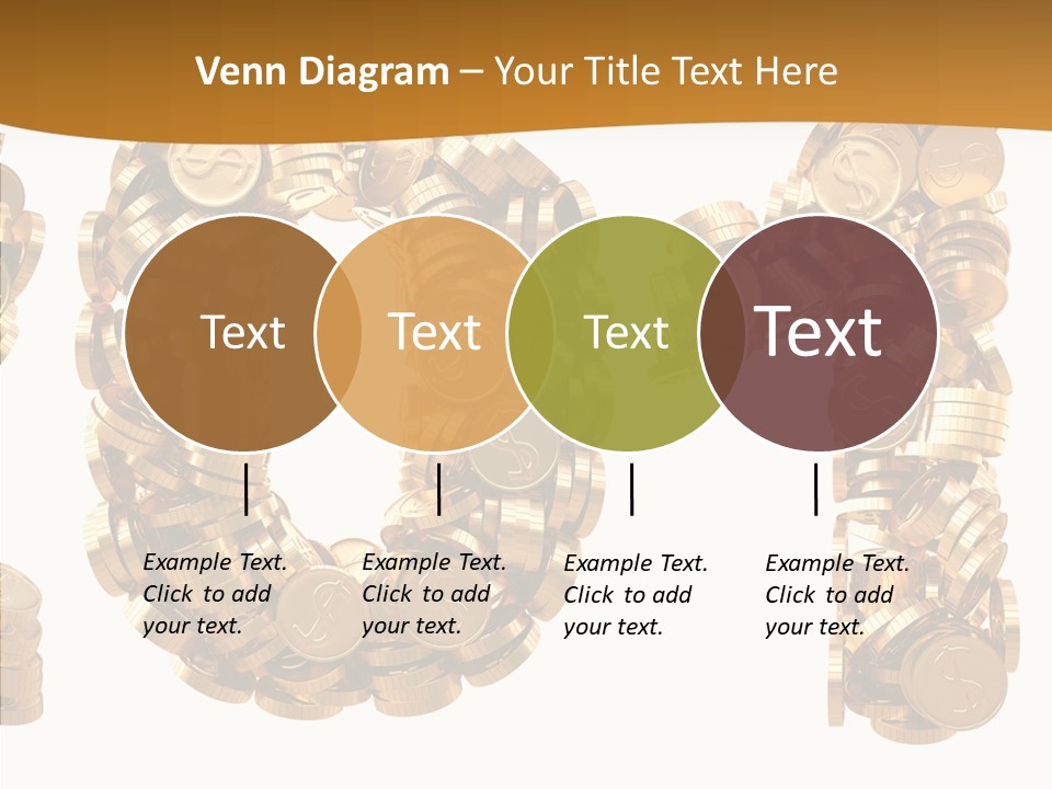 Isolated Holiday Gold PowerPoint Template