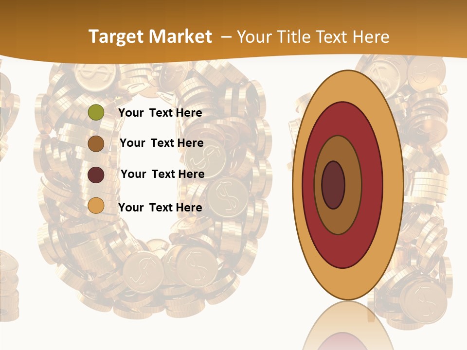 Isolated Holiday Gold PowerPoint Template