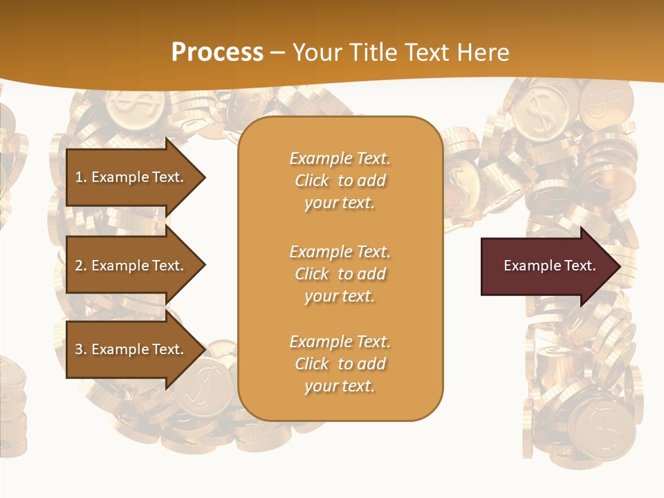 Isolated Holiday Gold PowerPoint Template