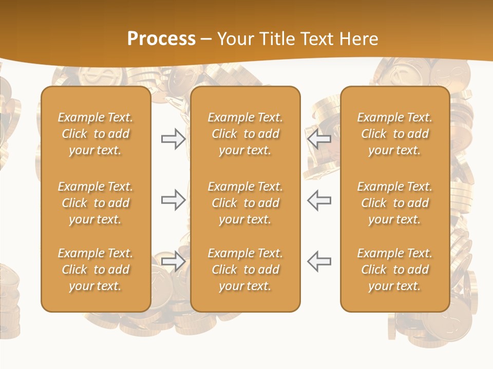 Isolated Holiday Gold PowerPoint Template