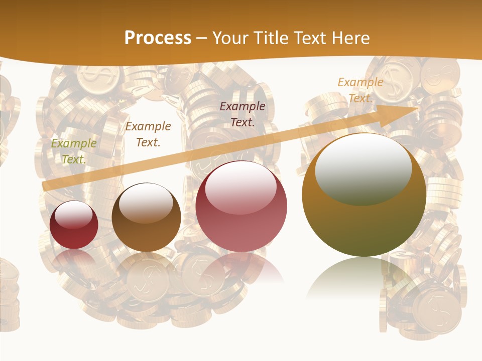 Isolated Holiday Gold PowerPoint Template