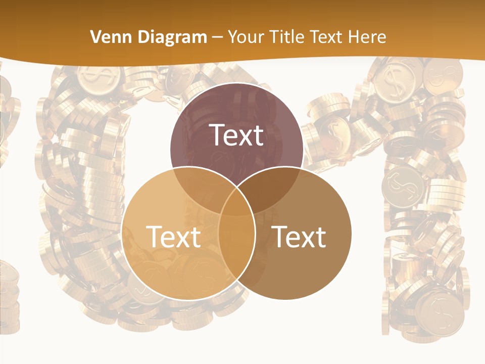 Isolated Holiday Gold PowerPoint Template