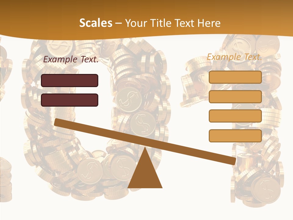 Isolated Holiday Gold PowerPoint Template