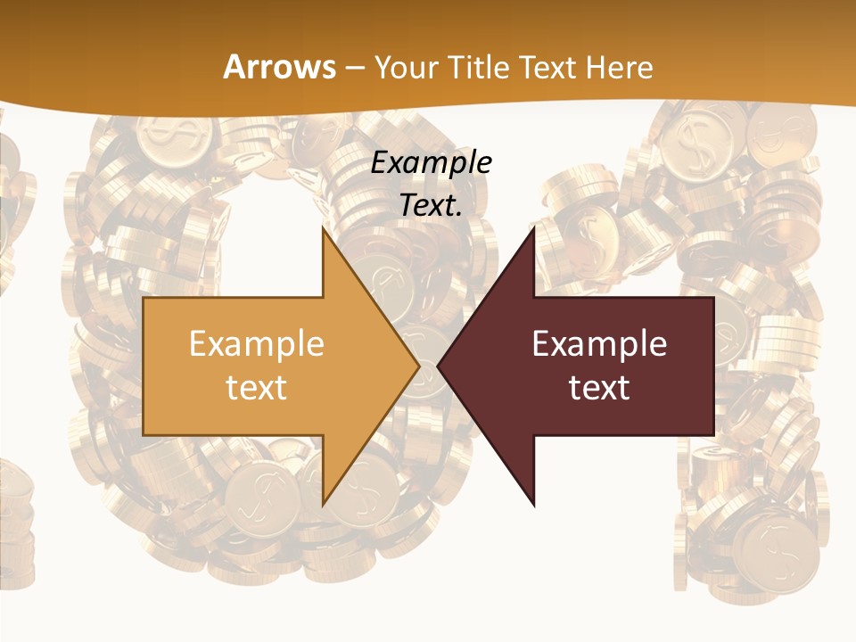 Isolated Holiday Gold PowerPoint Template