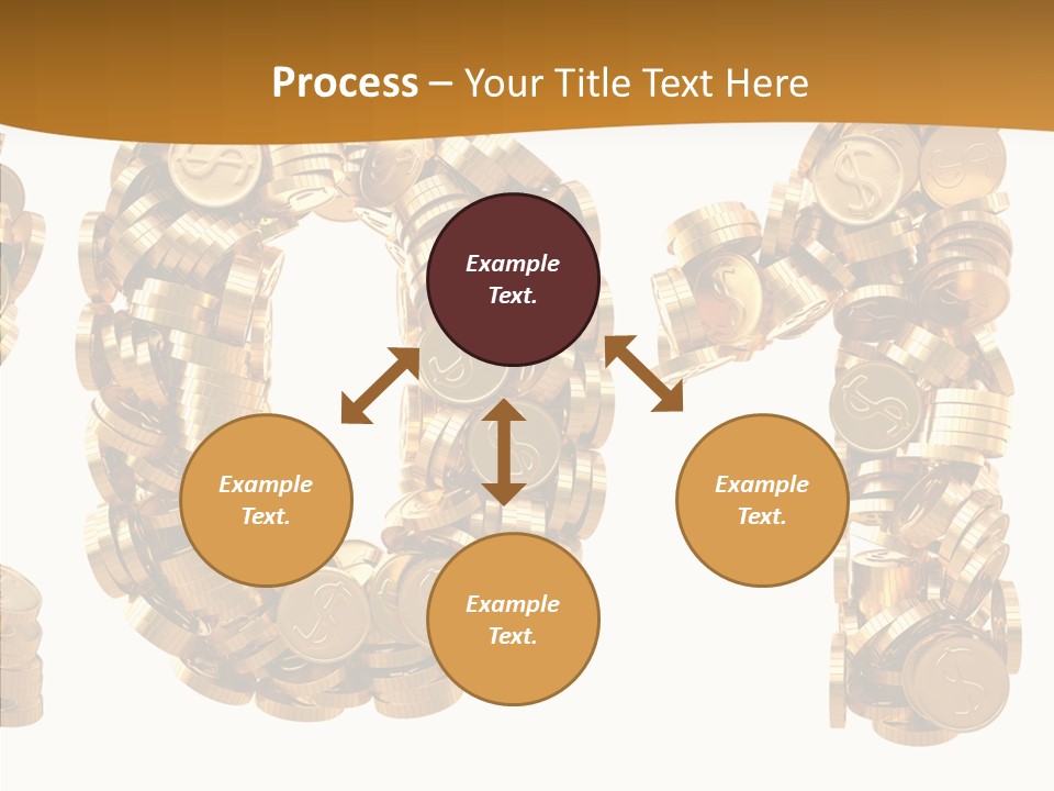 Isolated Holiday Gold PowerPoint Template