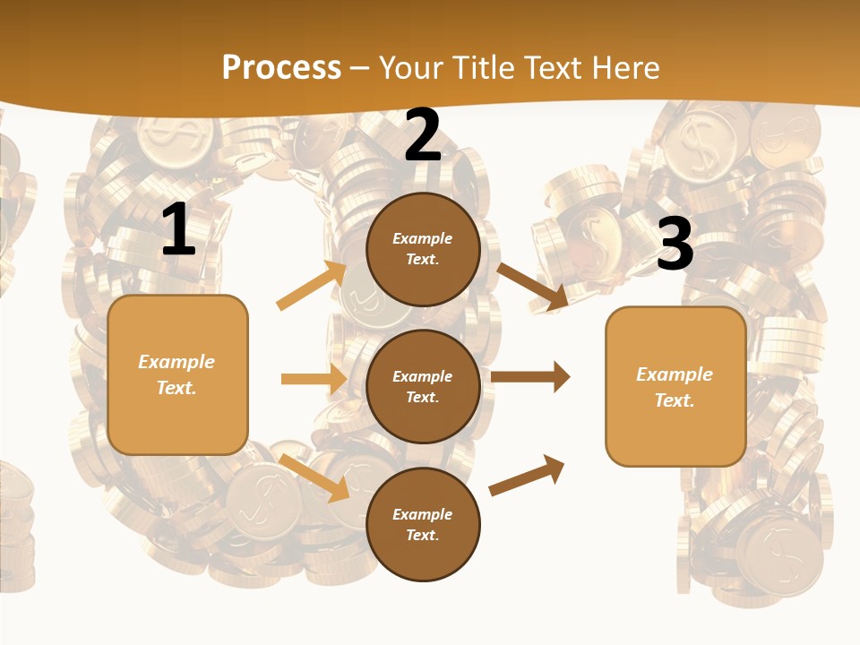 Isolated Holiday Gold PowerPoint Template