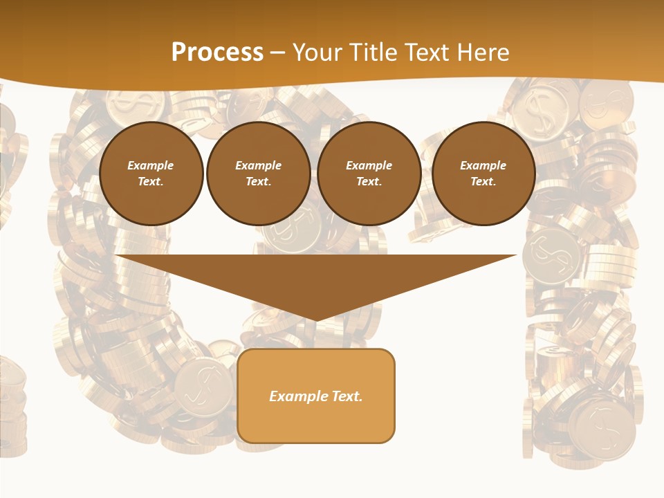 Isolated Holiday Gold PowerPoint Template
