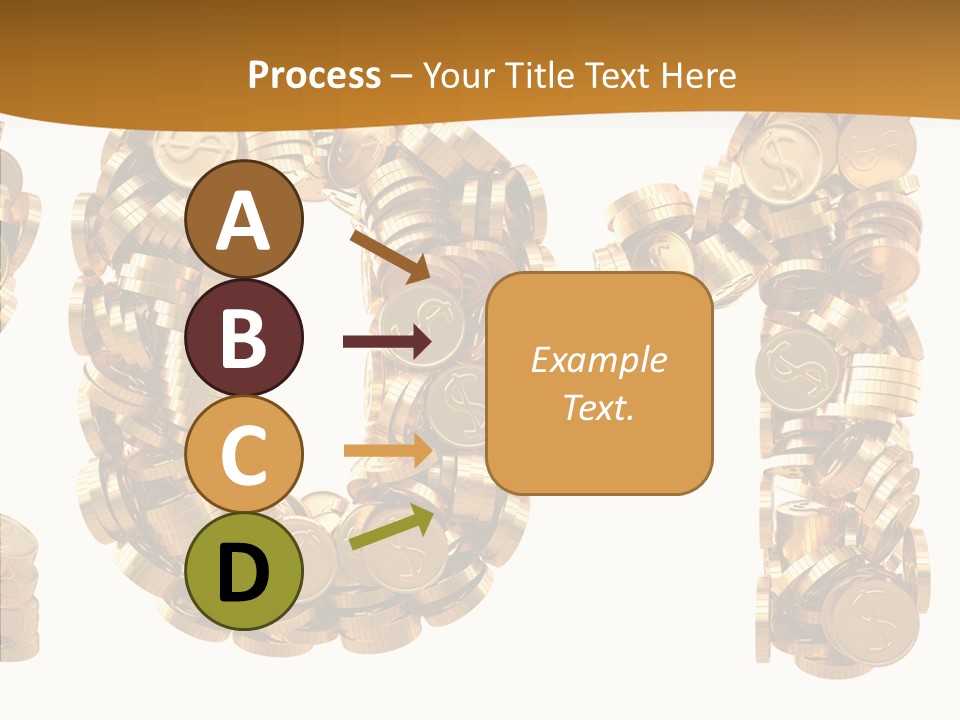 Isolated Holiday Gold PowerPoint Template