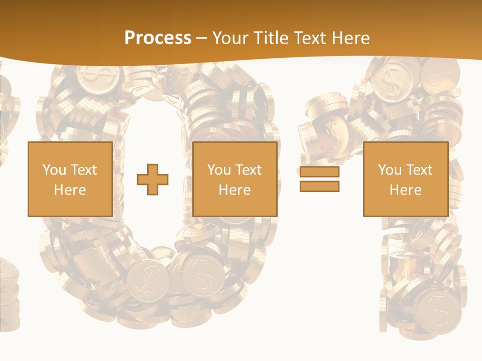 Isolated Holiday Gold PowerPoint Template