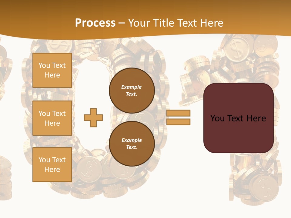 Isolated Holiday Gold PowerPoint Template
