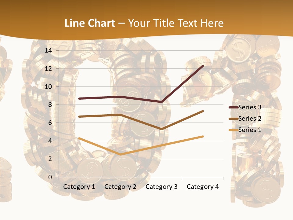 Isolated Holiday Gold PowerPoint Template