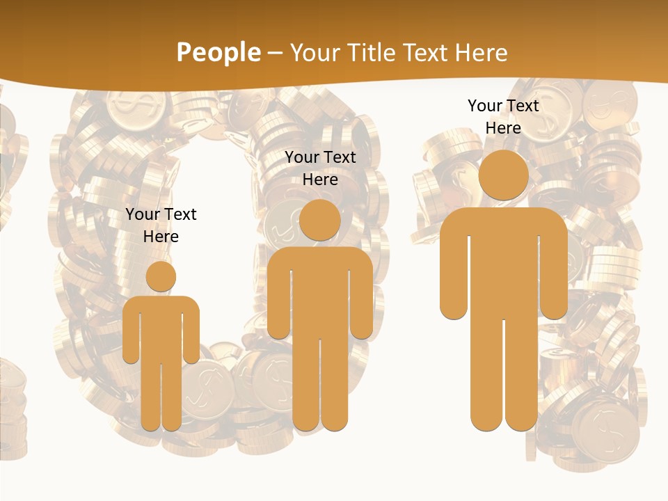 Isolated Holiday Gold PowerPoint Template