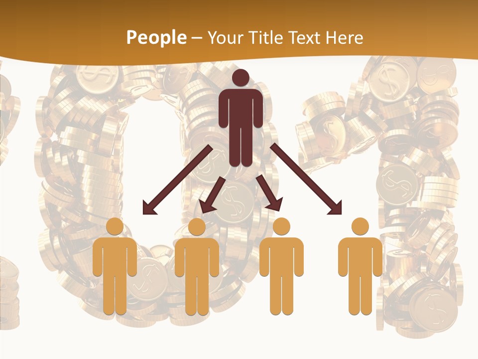 Isolated Holiday Gold PowerPoint Template