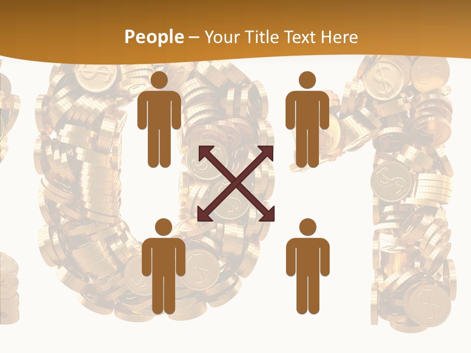 Isolated Holiday Gold PowerPoint Template