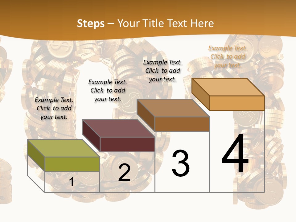 Isolated Holiday Gold PowerPoint Template