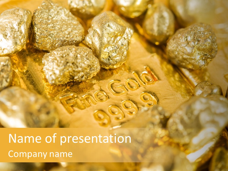 Background Ingots Investment PowerPoint Template